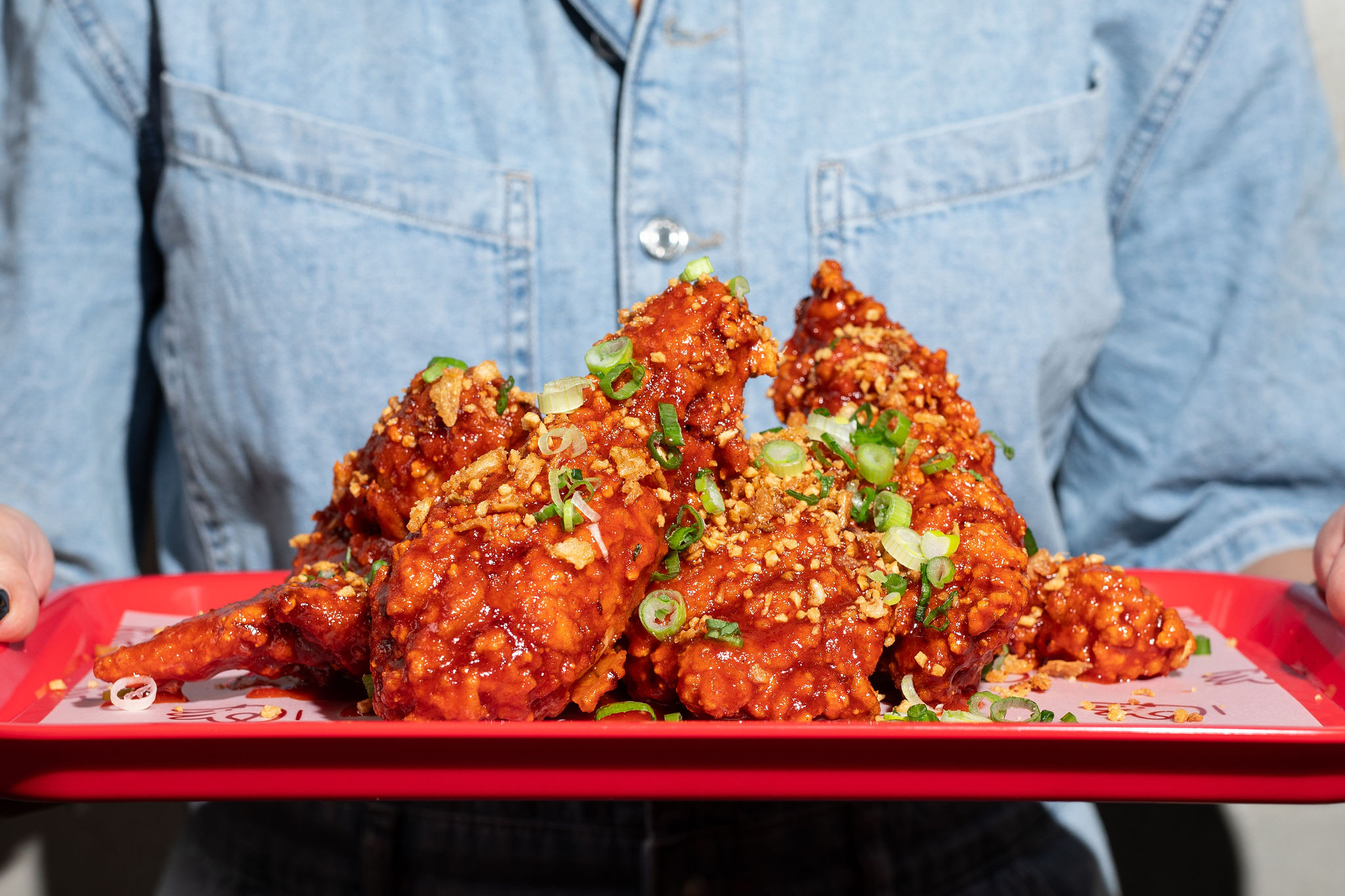 Fried chicken dish by chef Nick Watkins.
