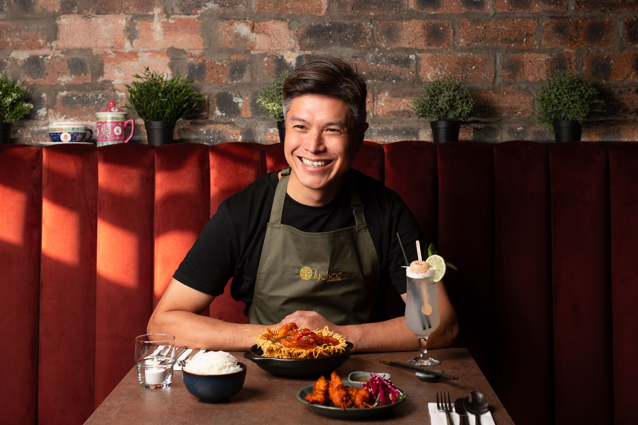 Chef Jimmy Lee at Lychee Oriental Southside in Glasgow.